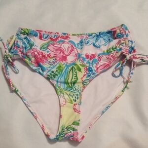 Stylish Floral Bikini Bottoms With Ties